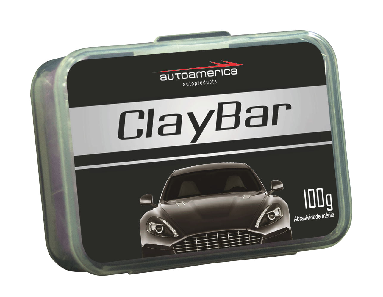 CLAY BAR ABRASIVIDADE MÉDIA 100G AUTOAMERICA
