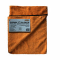 TOALHA DE MICROFIBRA CORAL FLEECE LARANJA E PRETA 350GSM 30X45CM KERS