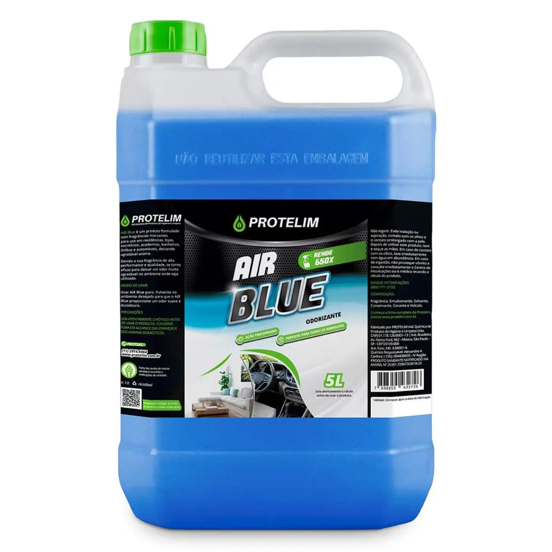 AROMATIZANTE PROT AIR GREEN 5LT - PROTELIM