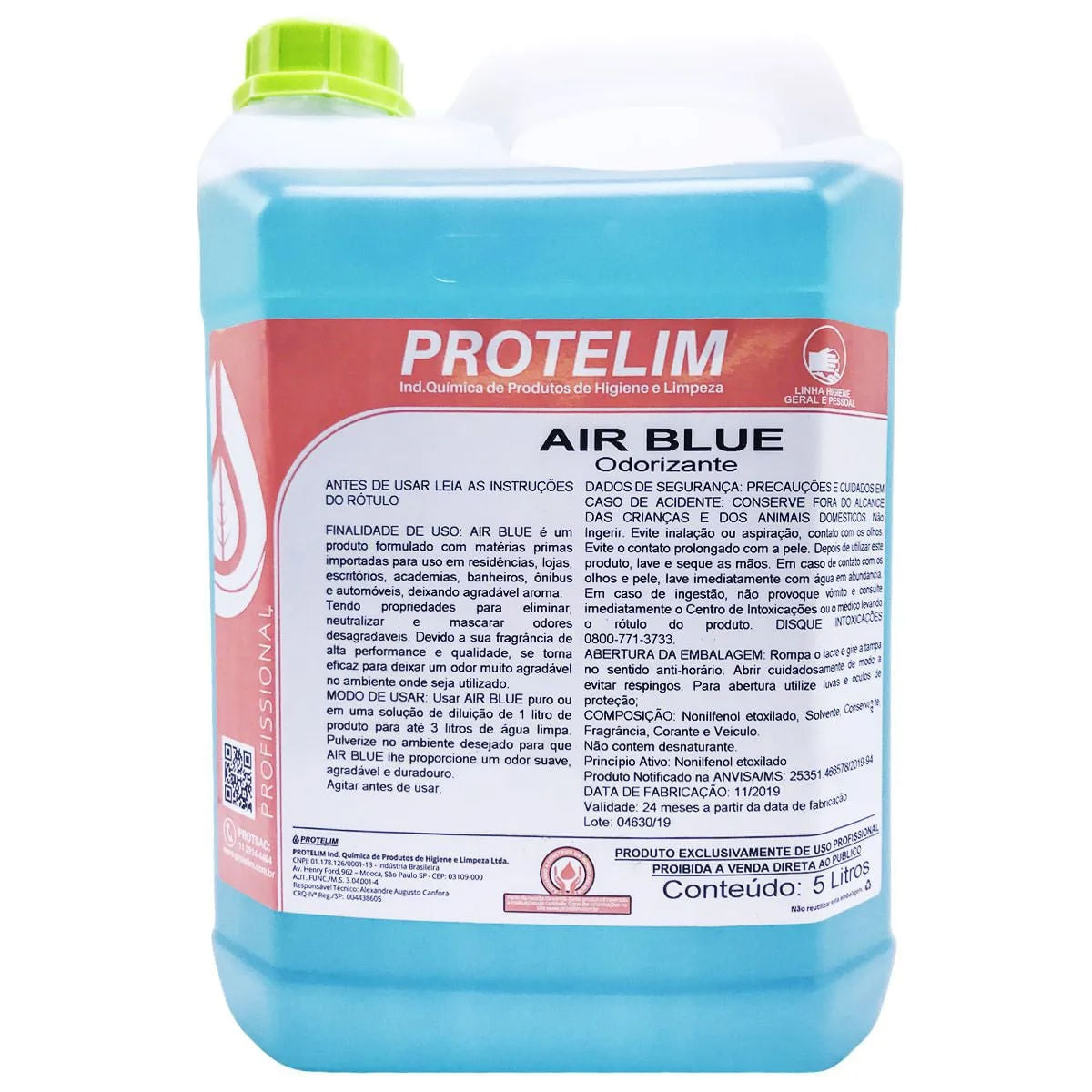 PROT AIR BLUE AROMATIZANTE 5LT PROTELIM