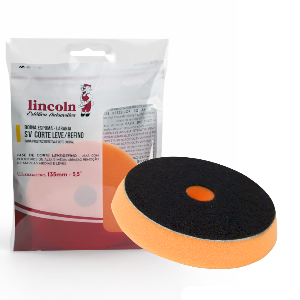 BOINA SV ESPUMA CORTE LEVE/REFINO 5,5" LARANJA - LINCOLN