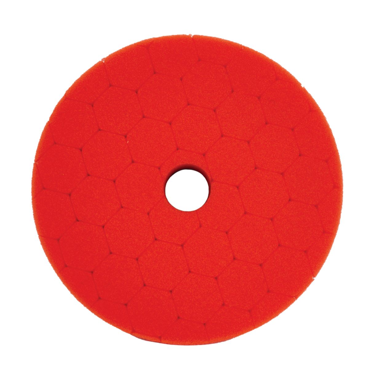 BOINA HEX ESPUMA 5" P/ ROTO ORBITAL - AMARELA - CORTE MÉDIO