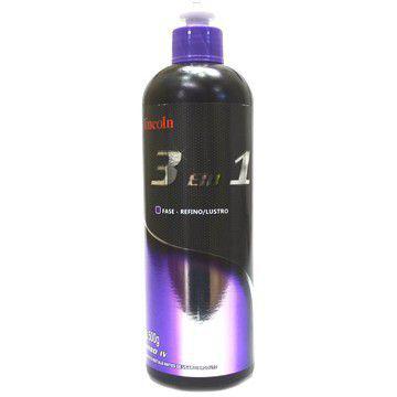 COMPOSTO POLIDOR 3 EM 1 REFINO LUSTRO E PROTECAO 500ML LINCOLN