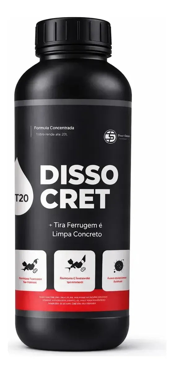 DISSOCRET LIMPA CONCRETO E FERRUGEM 1L - TEIXEIRA PINTO