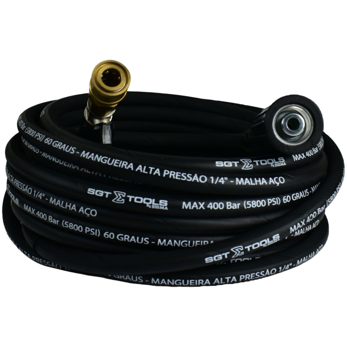 MANGUEIRA TRAMA ACO M22/14 X M22/14 P/ LAVADORAS ALTA PRESSAO 12 METROS SGT