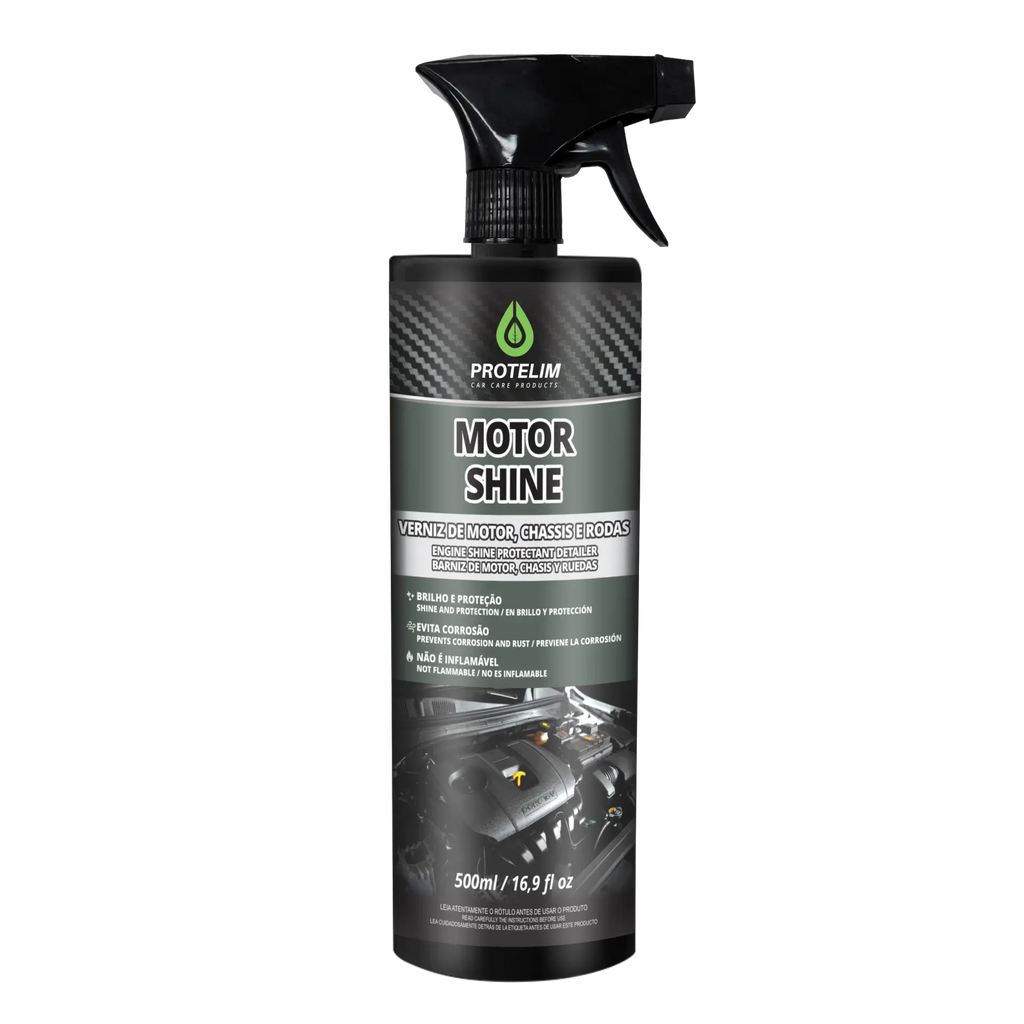 MOTOR SHINE VERNIZ DE MOTOR CHASSIS E CAIXA DE RODA 500ML PROTELIM