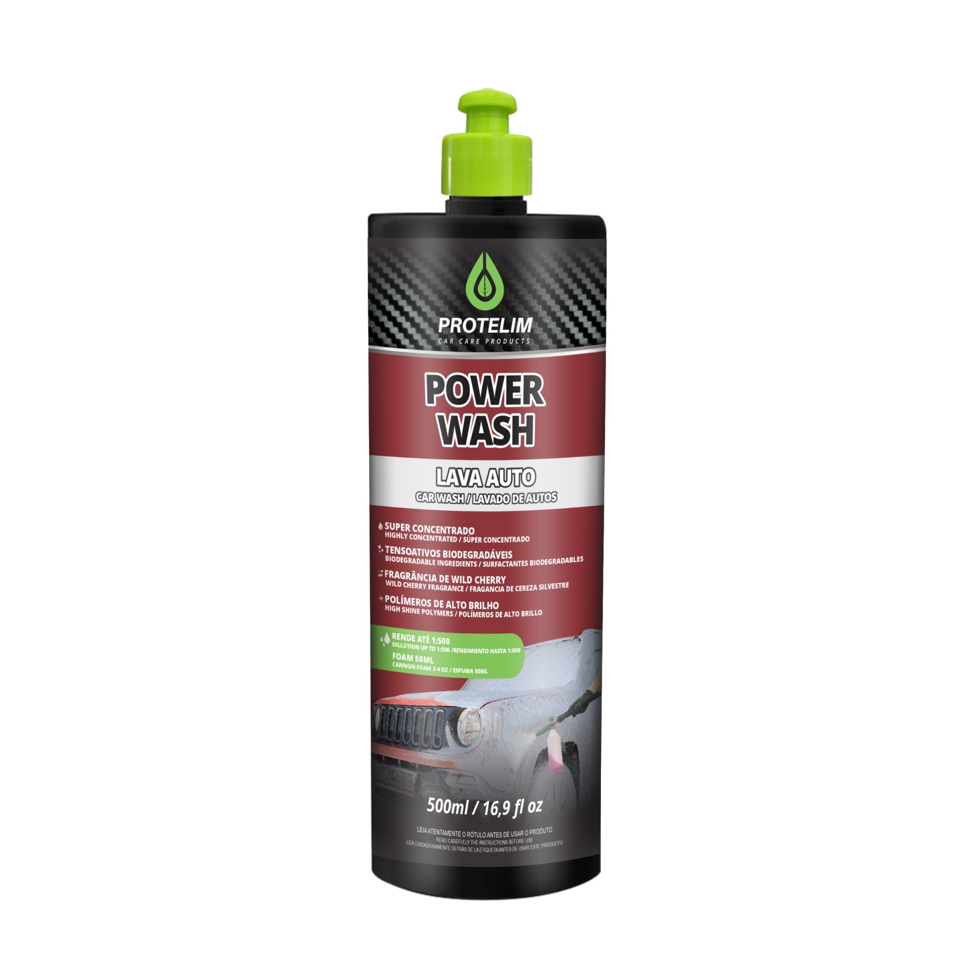 POWER WASH SHAMPOO NEUTRO CONCENTRADO 500ML PROTELIM