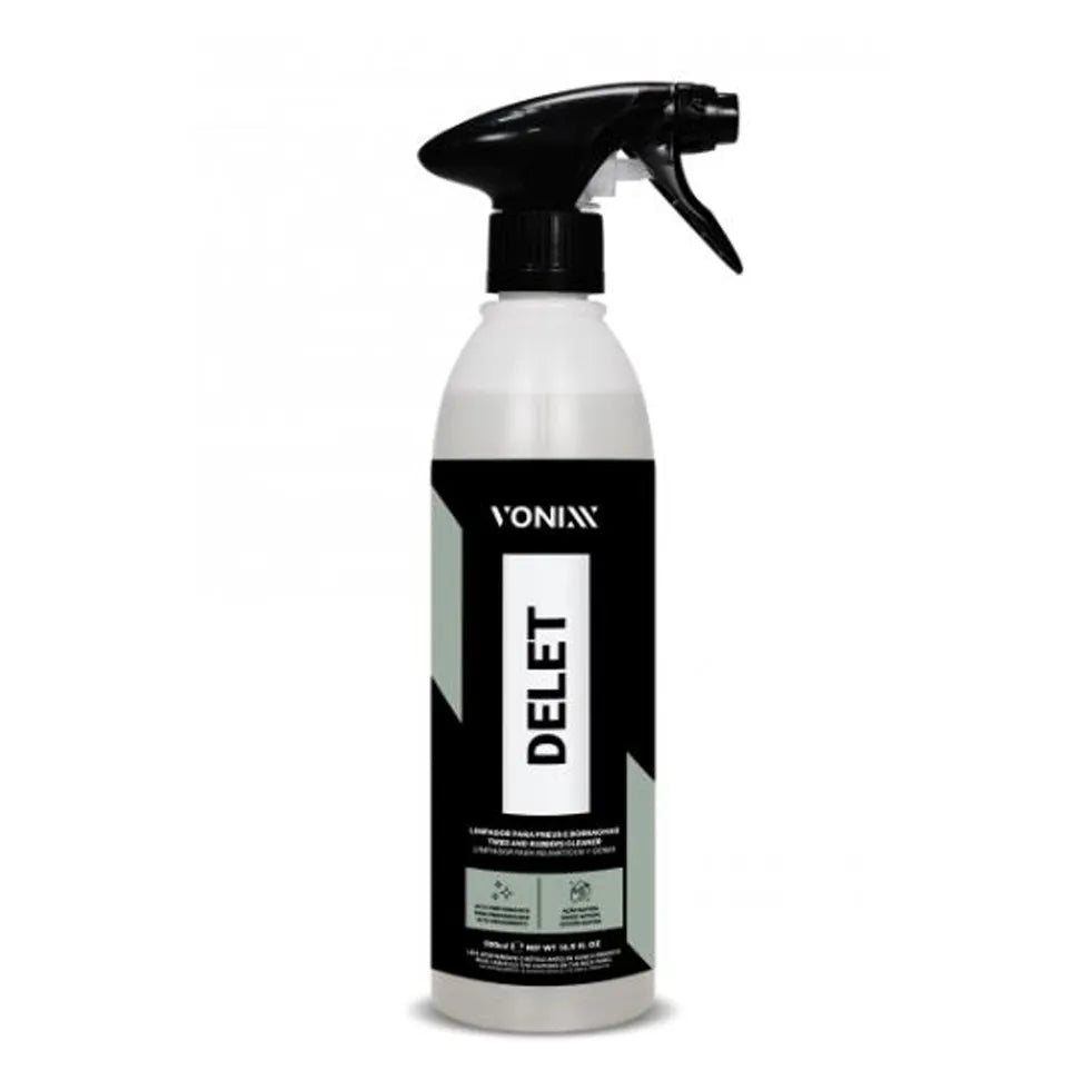 DELET LIMPADOR PARA PNEUS E BORRACHAS 500ML - VONIXX
