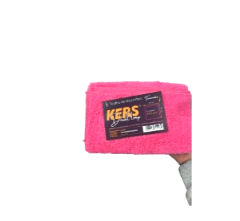 KERS TOALHA DE MICROFIBRA DUAL LOOP PINK FIBER COM BORDA 40X40CM 360GSM