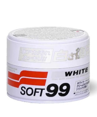 WHITE CLEANER CERA LIMPANTE CARROS BRANCOS E CLAROS 350G - SOFT99