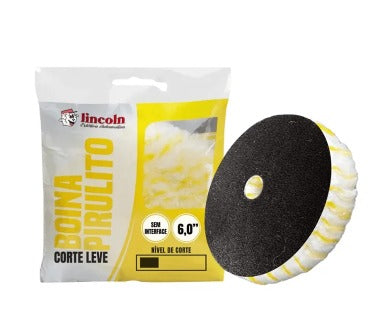 BOINA DE LÃ PIRULITO SEM INTERFACE CORTE LEVE 6" - LINCOLN