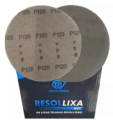 DISCO DE LIXA PARA VIDRO SOFT 6" - 120 RESOLVIDRO