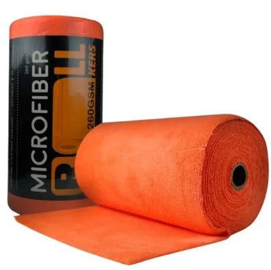 ROLO DE MICROFIBRA 30X30CM 260GSM 50UN LARANJA KERS