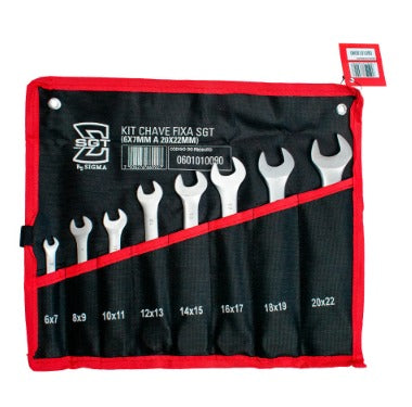 KIT CHAVE FIXA SGT 6X7MM A 20X22MM SIGMA TOOLS
