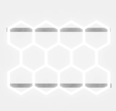 ILUMINACAO EM LED HEXAGONAL COM 11 CELULAS  CRI90 SIGMA TOOLS