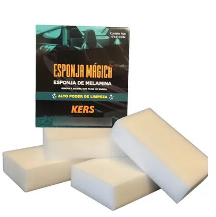 ESPONJA MAGICA DE MELAMINA 10X6 5X2 PACOTE 2UN KERS