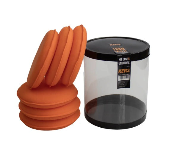 KERS FOAM WAX APLICADORES DE ESPUMA MACIO KIT COM 6 UNIDADES PARA CERA E CONDICIONADORES